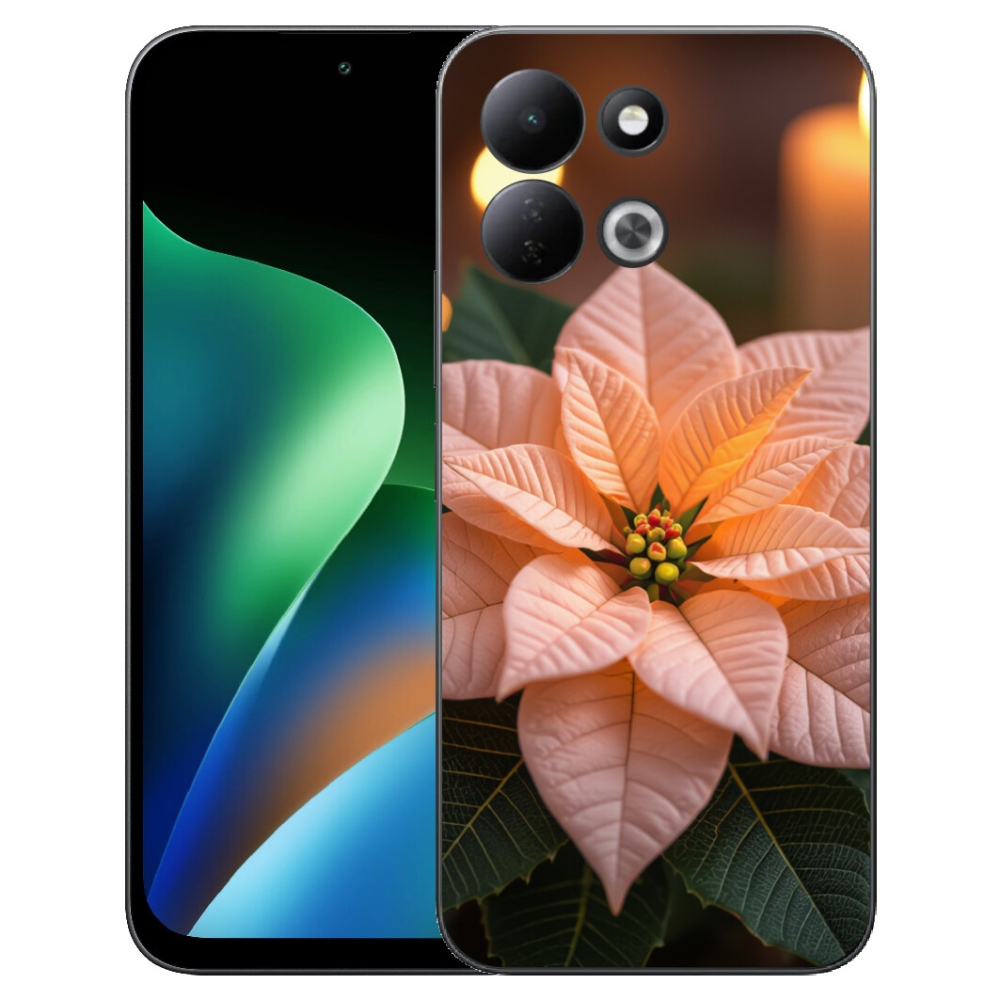 Gelový kryt mmCase na Xiaomi Redmi 17 4G/5G - vánoční hvězda