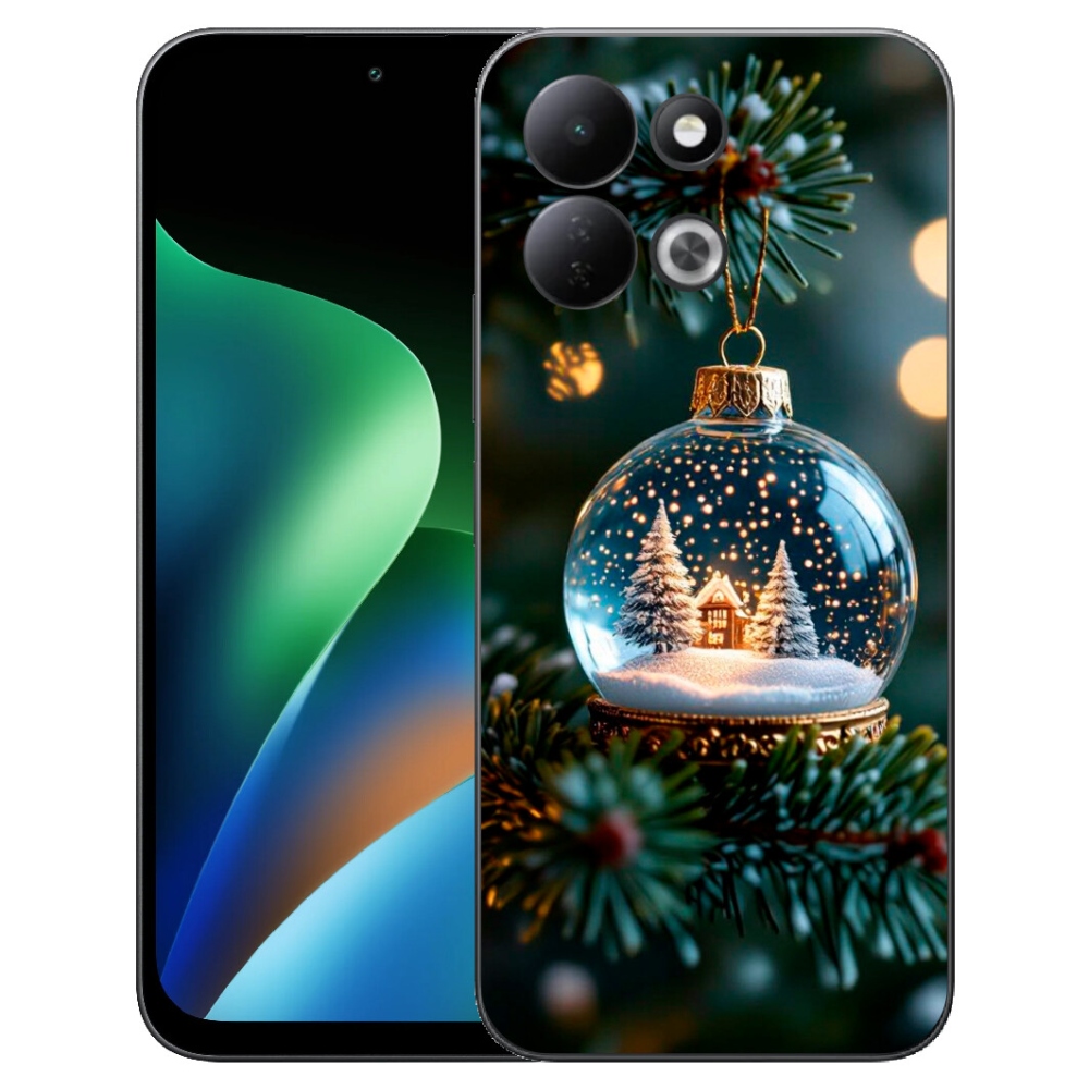 Gelový kryt mmCase na Xiaomi Redmi 17 4G/5G - vánoční koule 2