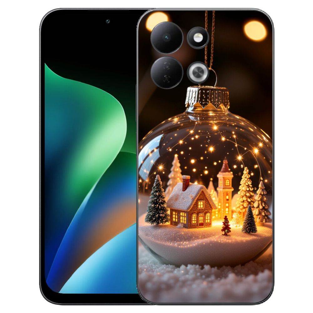 Gelový kryt mmCase na Xiaomi Redmi 17 4G/5G - vánoční koule 3
