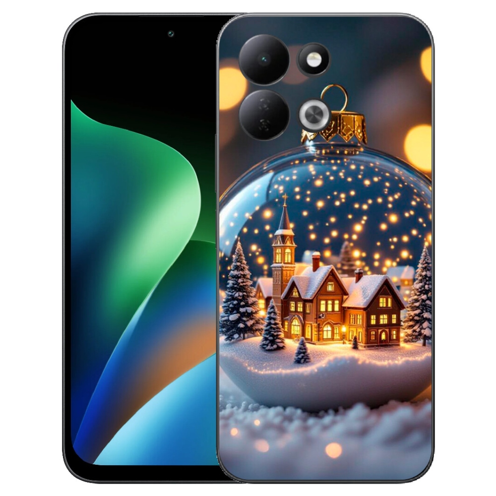 Gelový kryt mmCase na Xiaomi Redmi 17 4G/5G - vánoční koule 4