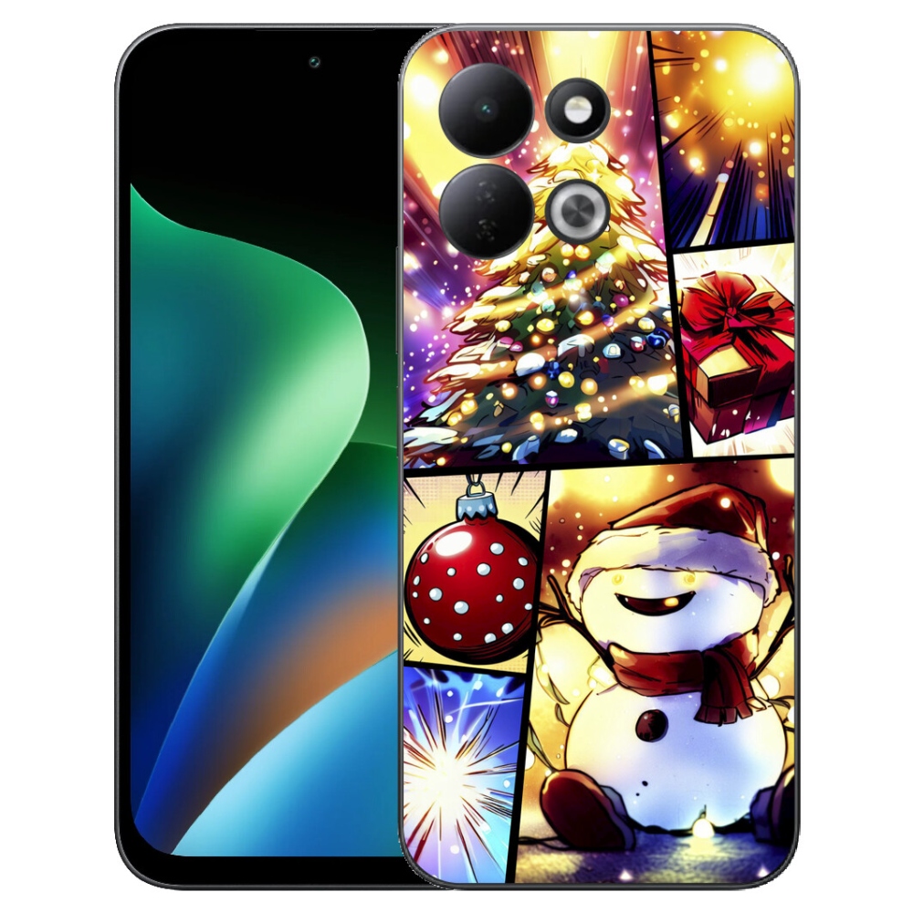 Gelový kryt mmCase na Xiaomi Redmi 17 4G/5G - vánoční motivy 1