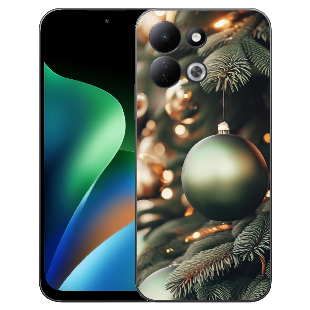Gelový kryt mmCase na Xiaomi Redmi 17 4G/5G - vánoční ozdoby 1