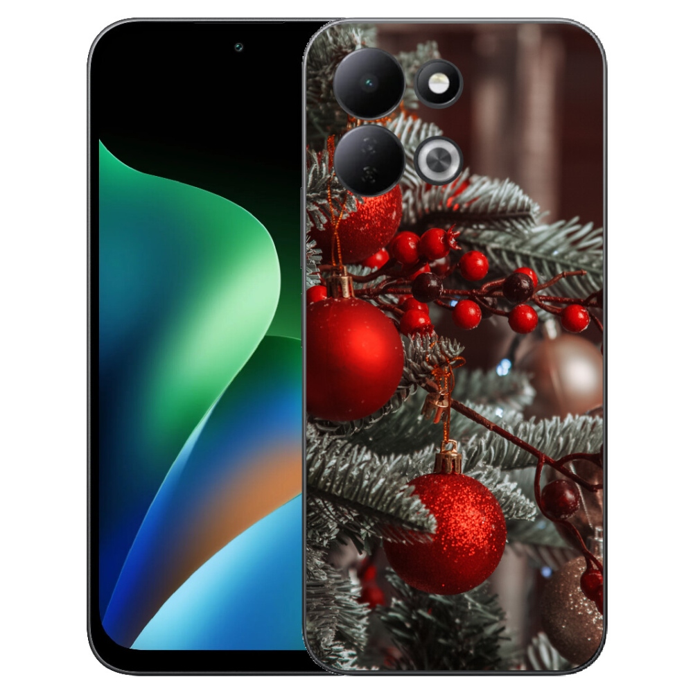 Gelový kryt mmCase na Xiaomi Redmi 17 4G/5G - vánoční ozdoby 2