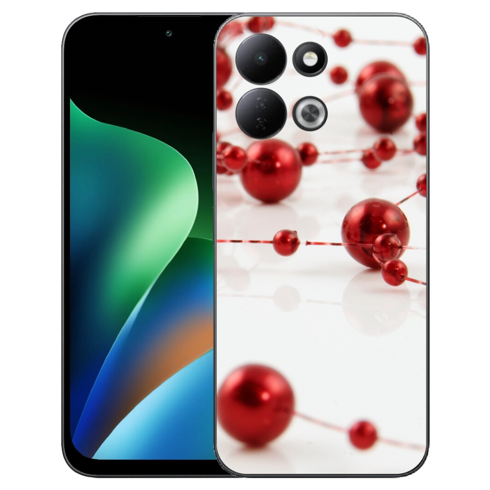 Gelový kryt mmCase na Xiaomi Redmi 17 4G/5G - vánoční řetěz