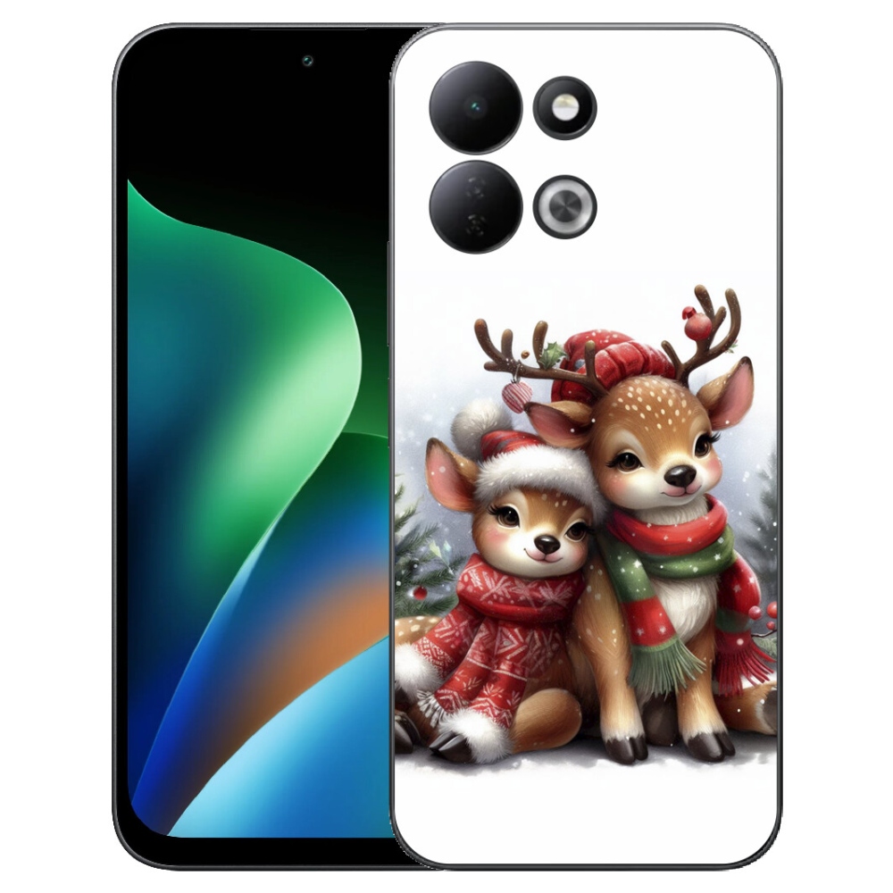 Gelový kryt mmCase na Xiaomi Redmi 17 4G/5G - vánoční sobi