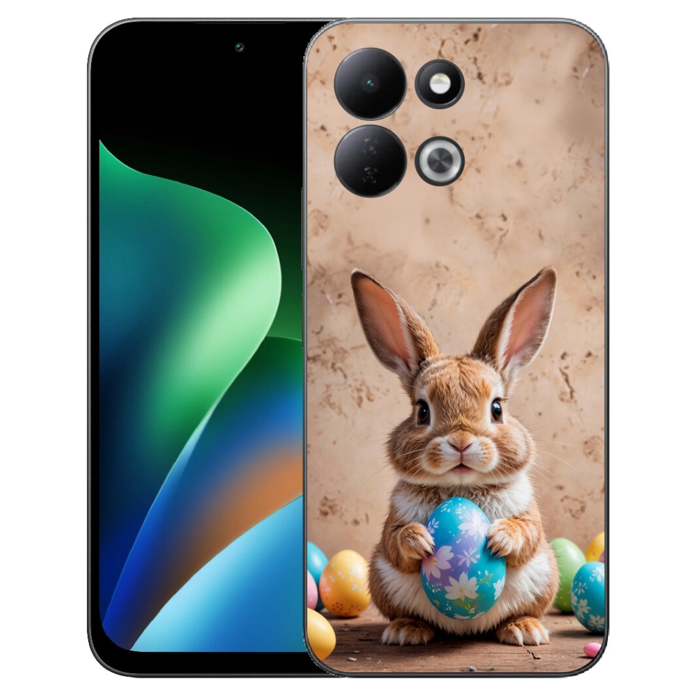 Gelový kryt mmCase na Xiaomi Redmi 17 4G/5G - velikonoční králíček
