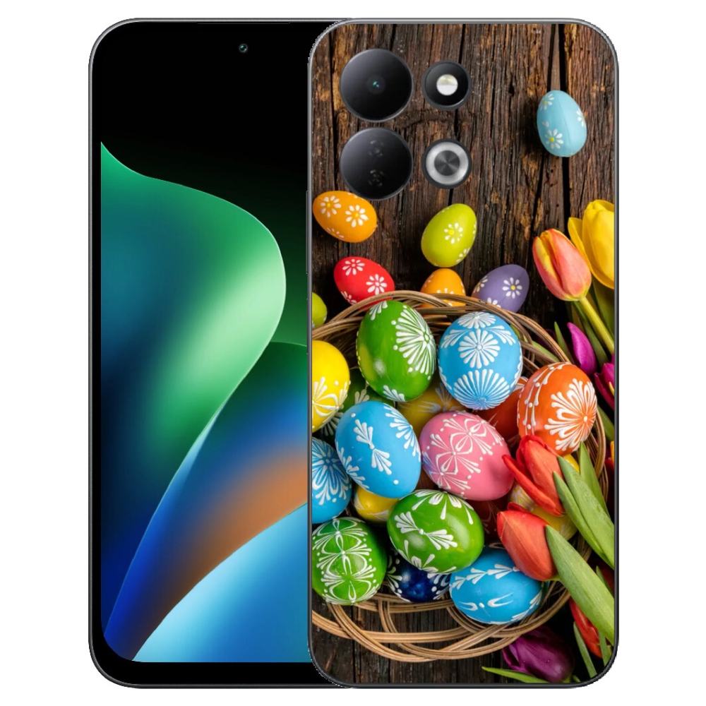 Gelový kryt mmCase na Xiaomi Redmi 17 4G/5G - velikonoční vajíčka