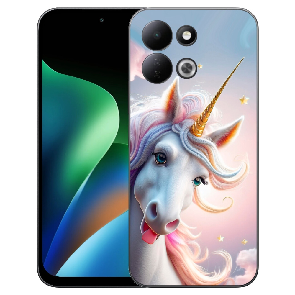 Gelový kryt mmCase na Xiaomi Redmi 17 4G/5G - veselý jednorožec