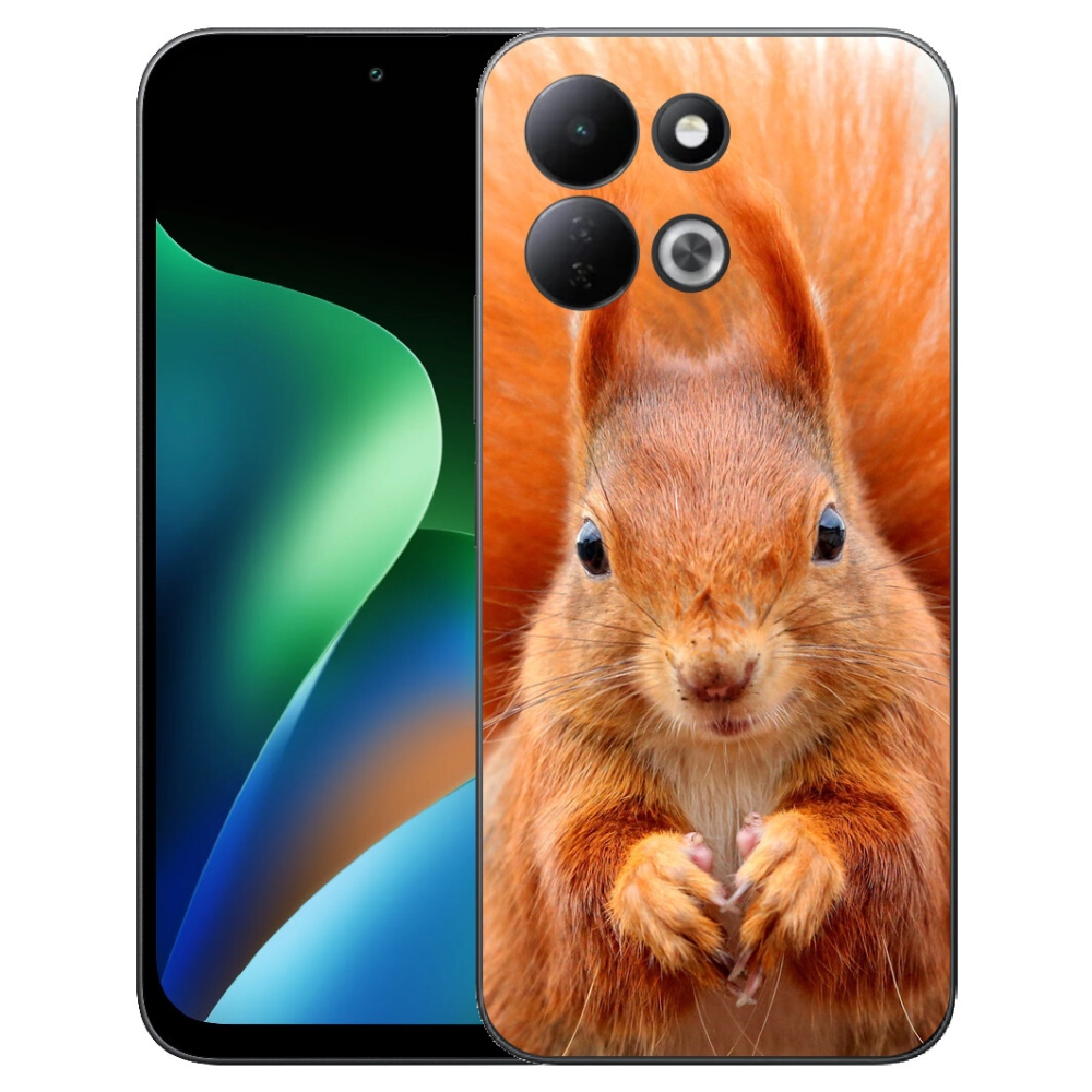 Gelový kryt mmCase na Xiaomi Redmi 17 4G/5G - veverka