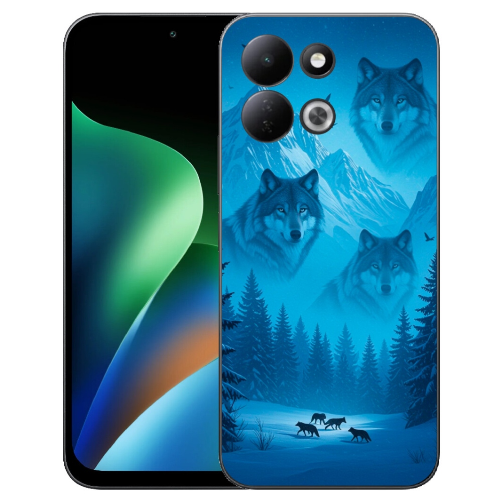 Gelový kryt mmCase na Xiaomi Redmi 17 4G/5G - vlčí smečka