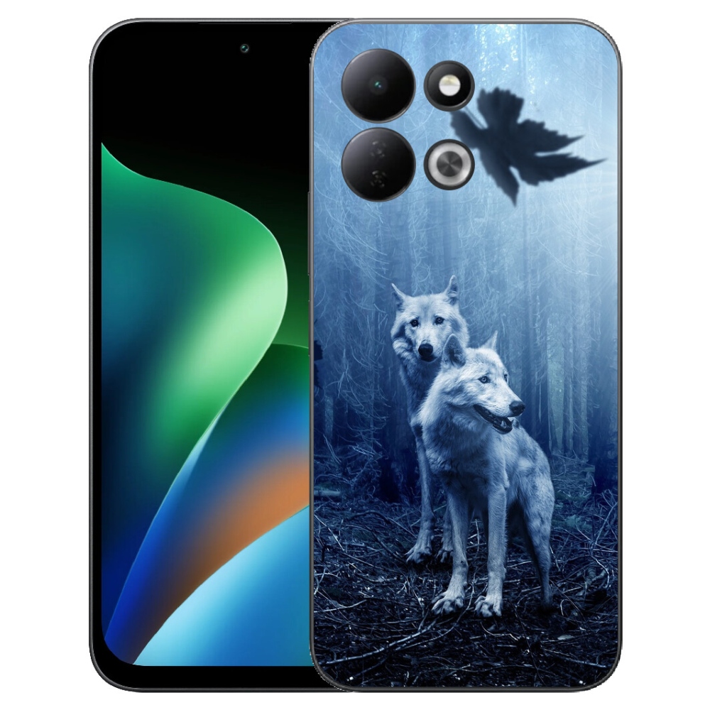 Gelový kryt mmCase na Xiaomi Redmi 17 4G/5G - vlci v lese