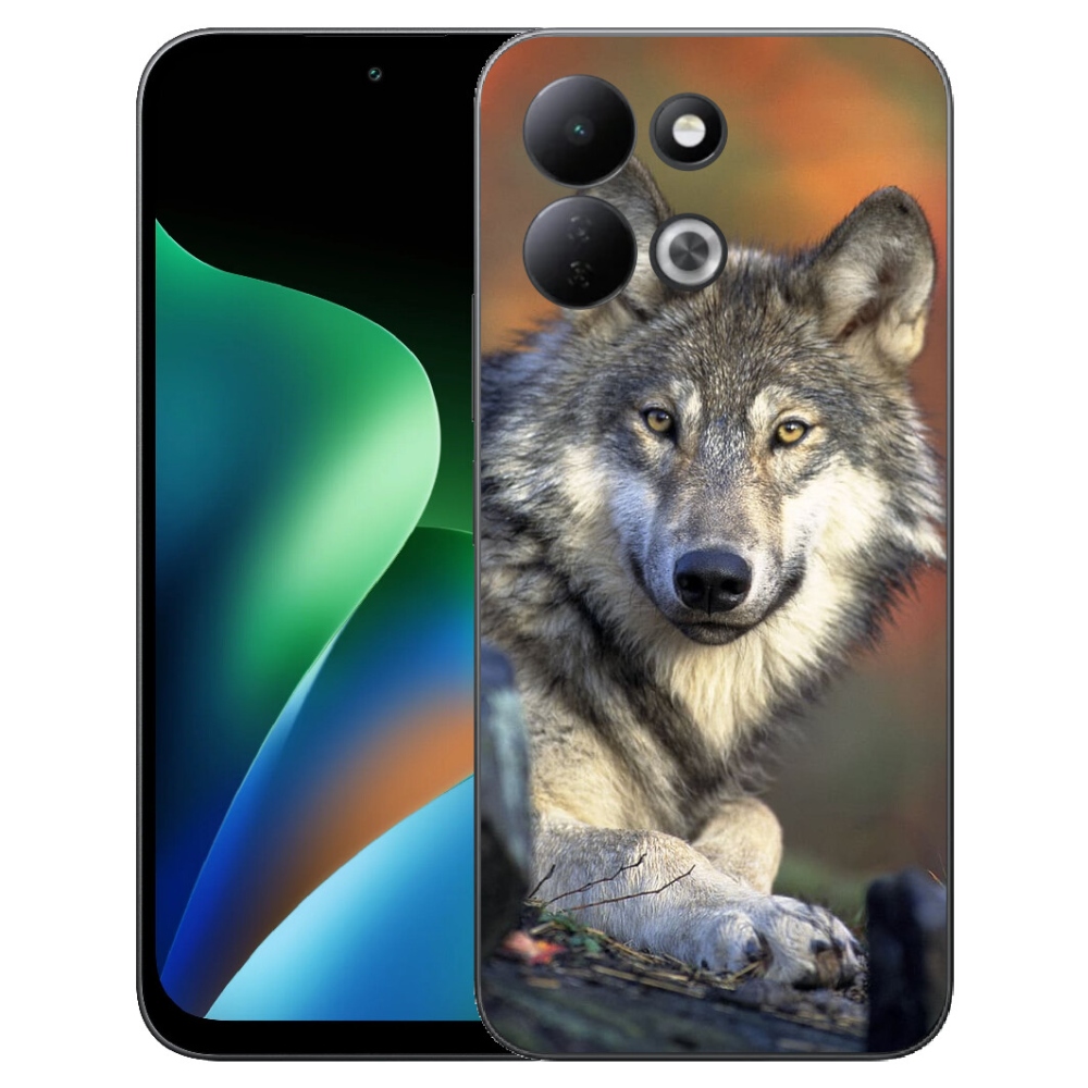 Gelový kryt mmCase na Xiaomi Redmi 17 4G/5G - vlk
