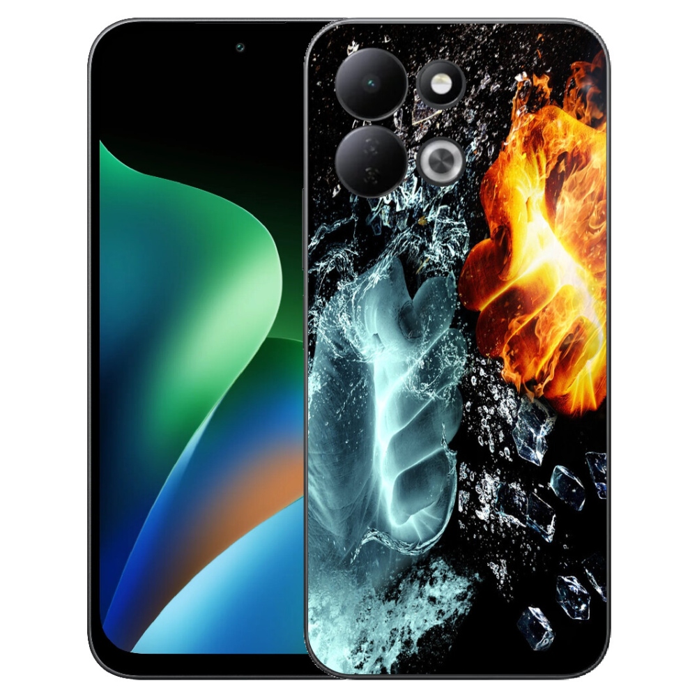 Gelový kryt mmCase na Xiaomi Redmi 17 4G/5G - voda a oheň
