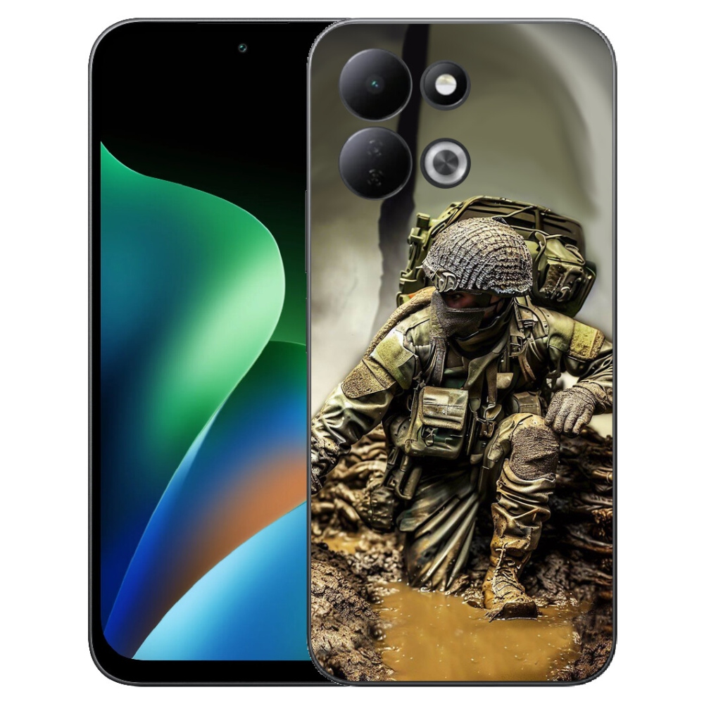 Gelový kryt mmCase na Xiaomi Redmi 17 4G/5G - voják