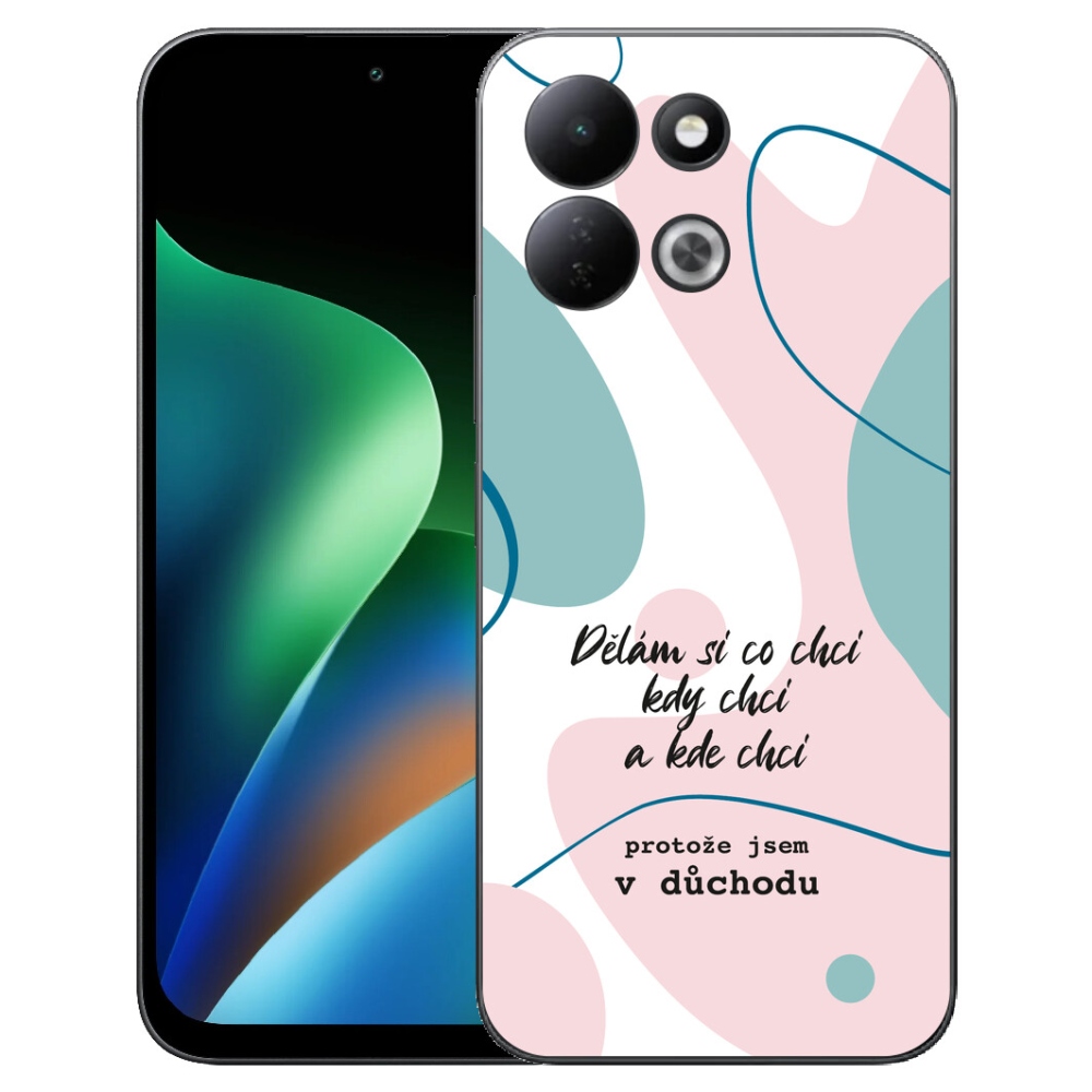 Gelový kryt mmCase na Xiaomi Redmi 17 4G/5G - vtipný text 10 bílé pozadí