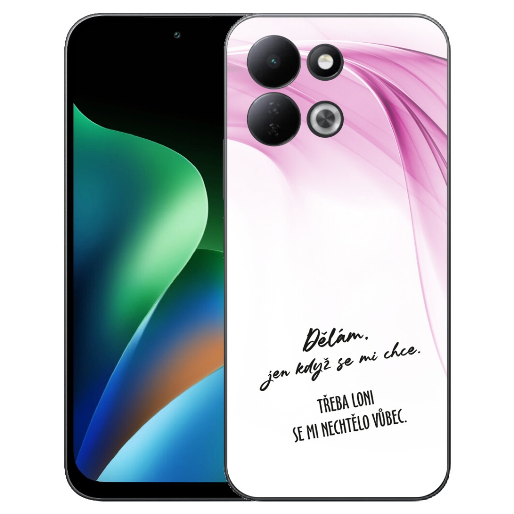 Gelový kryt mmCase na Xiaomi Redmi 17 4G/5G - vtipný text 12 bílé pozadí