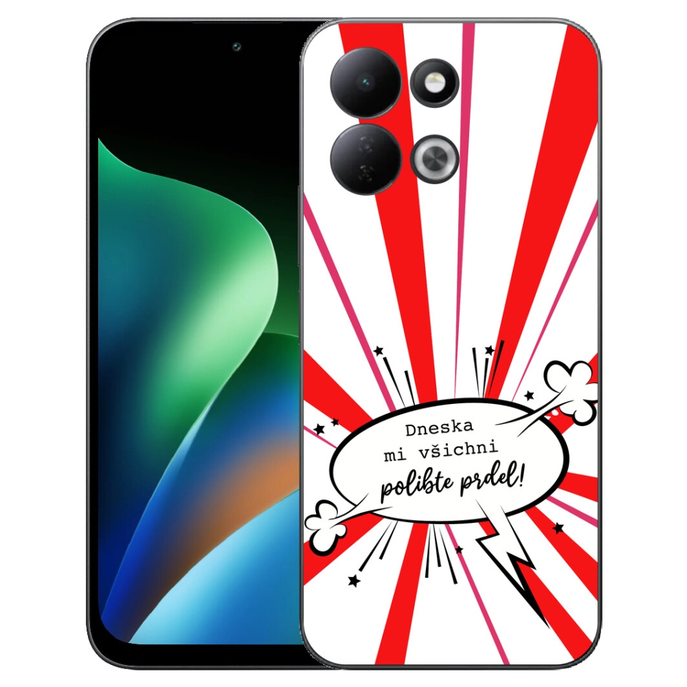Gelový kryt mmCase na Xiaomi Redmi 17 4G/5G - vtipný text 15 bílé pozadí