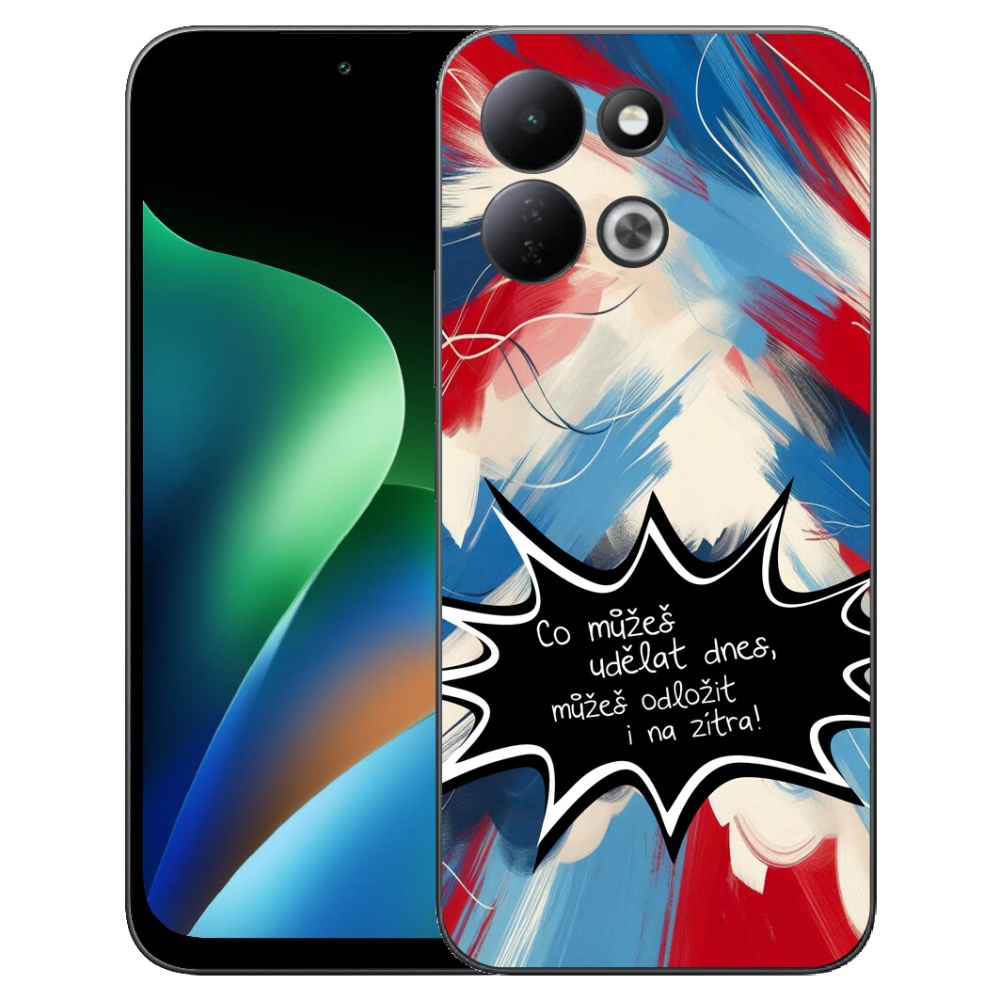 Gelový kryt mmCase na Xiaomi Redmi 17 4G/5G - vtipný text 9 černé pozadí