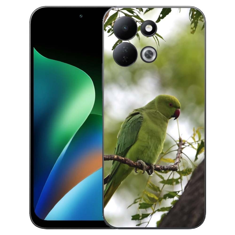 Gelový kryt mmCase na Xiaomi Redmi 17 4G/5G - zelený papoušek