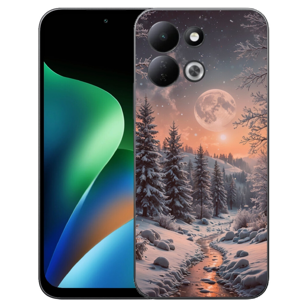 Gelový kryt mmCase na Xiaomi Redmi 17 4G/5G - zimní krajina 2