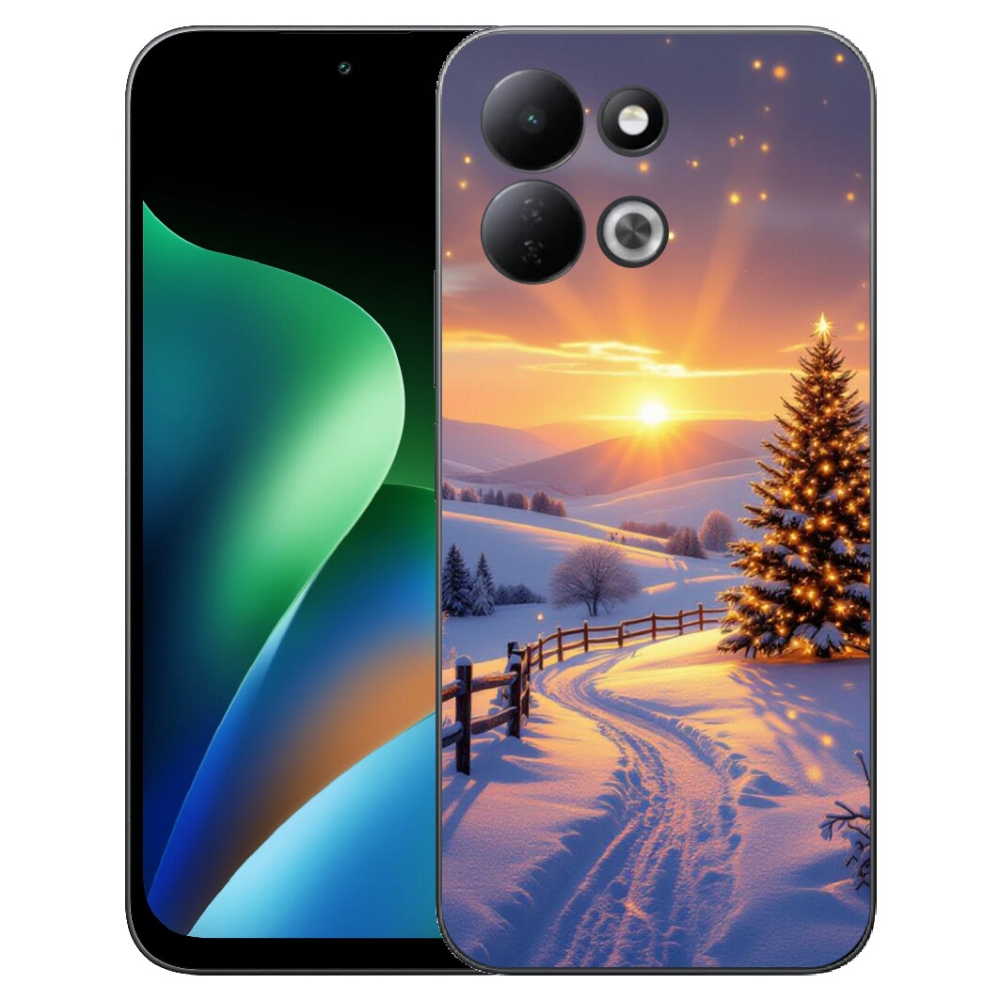 Gelový kryt mmCase na Xiaomi Redmi 17 4G/5G - zimní krajina