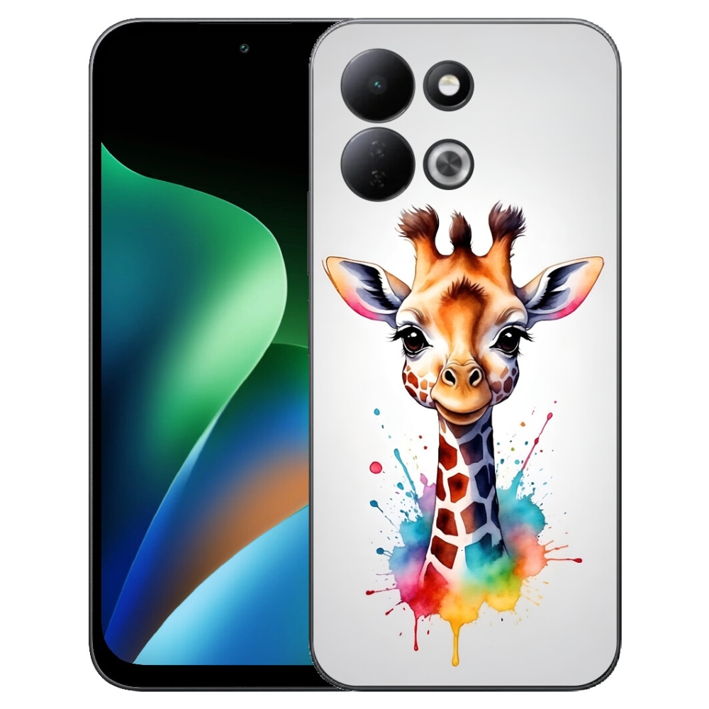 Gelový kryt mmCase na Xiaomi Redmi 17 4G/5G - žirafa 1