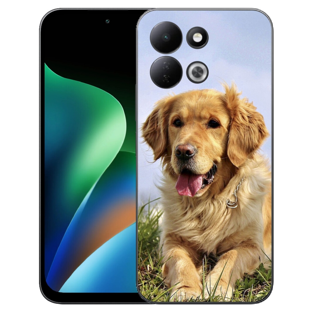 Gelový kryt mmCase na Xiaomi Redmi 17 4G/5G - zlatý retrívr