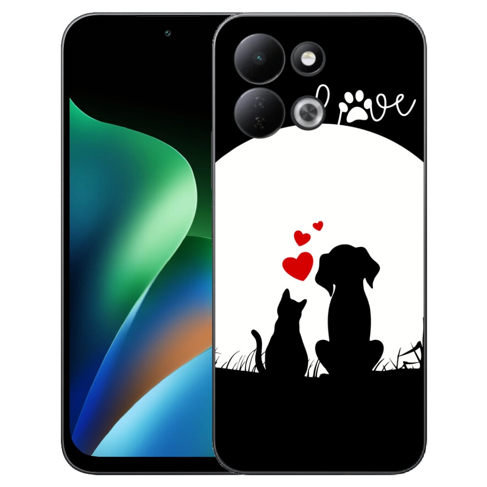 Gelový kryt mmCase na Xiaomi Redmi 17 4G/5G - zvířecí láska