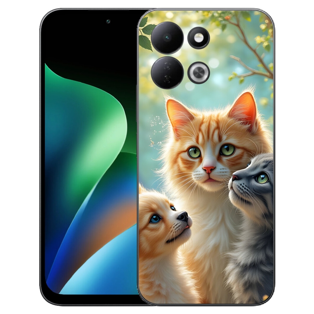 Gelový kryt mmCase na Xiaomi Redmi 17 4G/5G - zvířecí přátelství 2