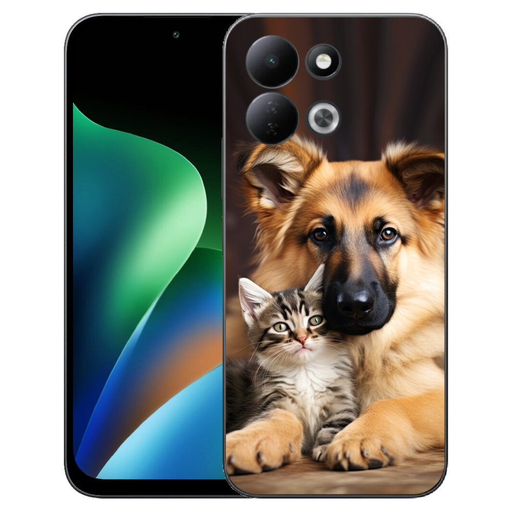 Gelový kryt mmCase na Xiaomi Redmi 17 4G/5G - zvířecí přátelství