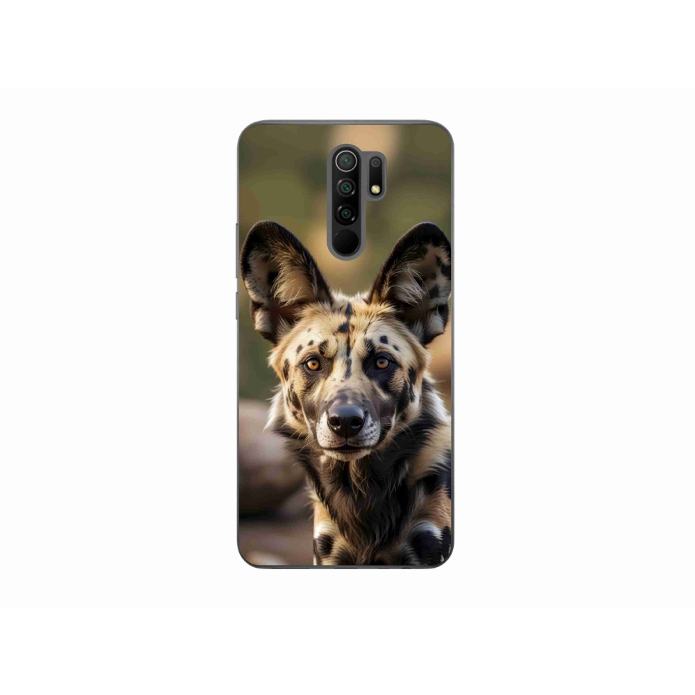 Gelový kryt mmCase na Xiaomi Redmi 9 - africký divoký pes