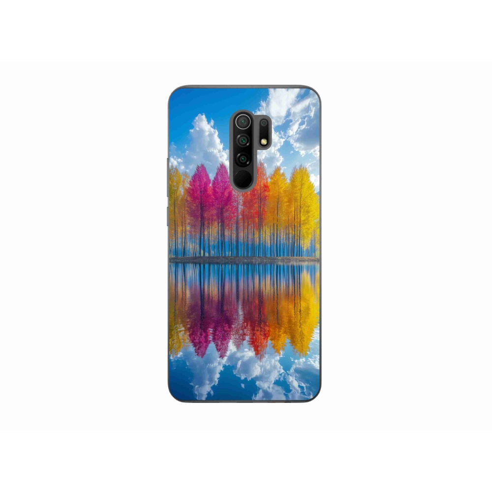 Gelový kryt mmCase na Xiaomi Redmi 9 - barevné stromy