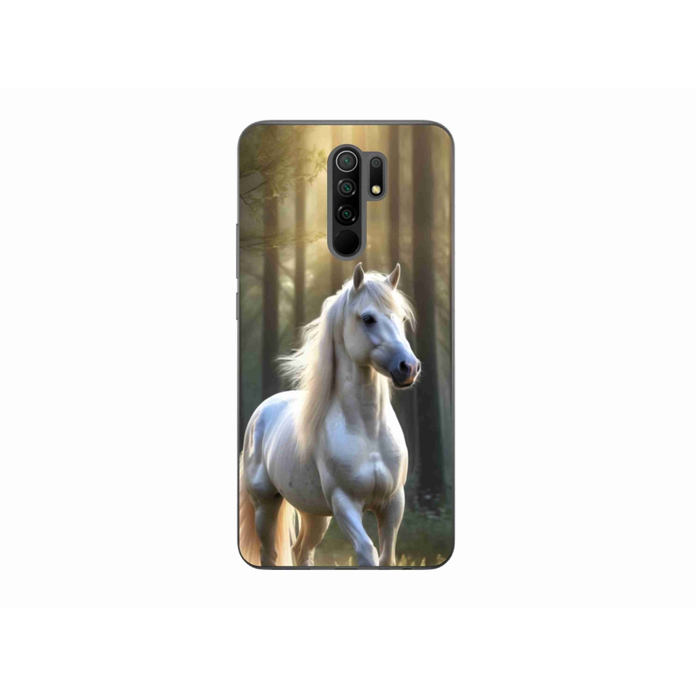 Gelový kryt mmCase na Xiaomi Redmi 9 - bílý kůň 3