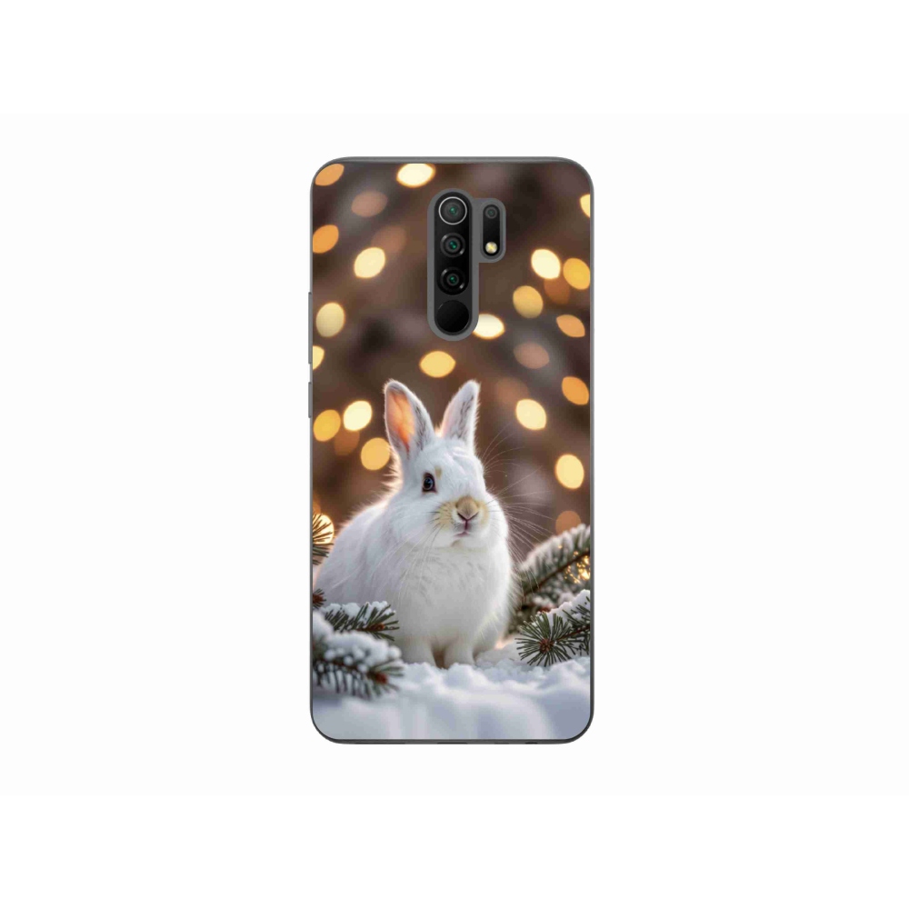 Gelový kryt mmCase na Xiaomi Redmi 9 - bílý zajíc