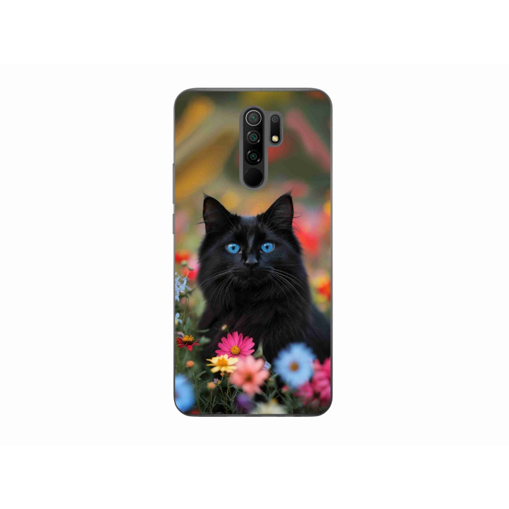 Gelový kryt mmCase na Xiaomi Redmi 9 - černé kotě 4