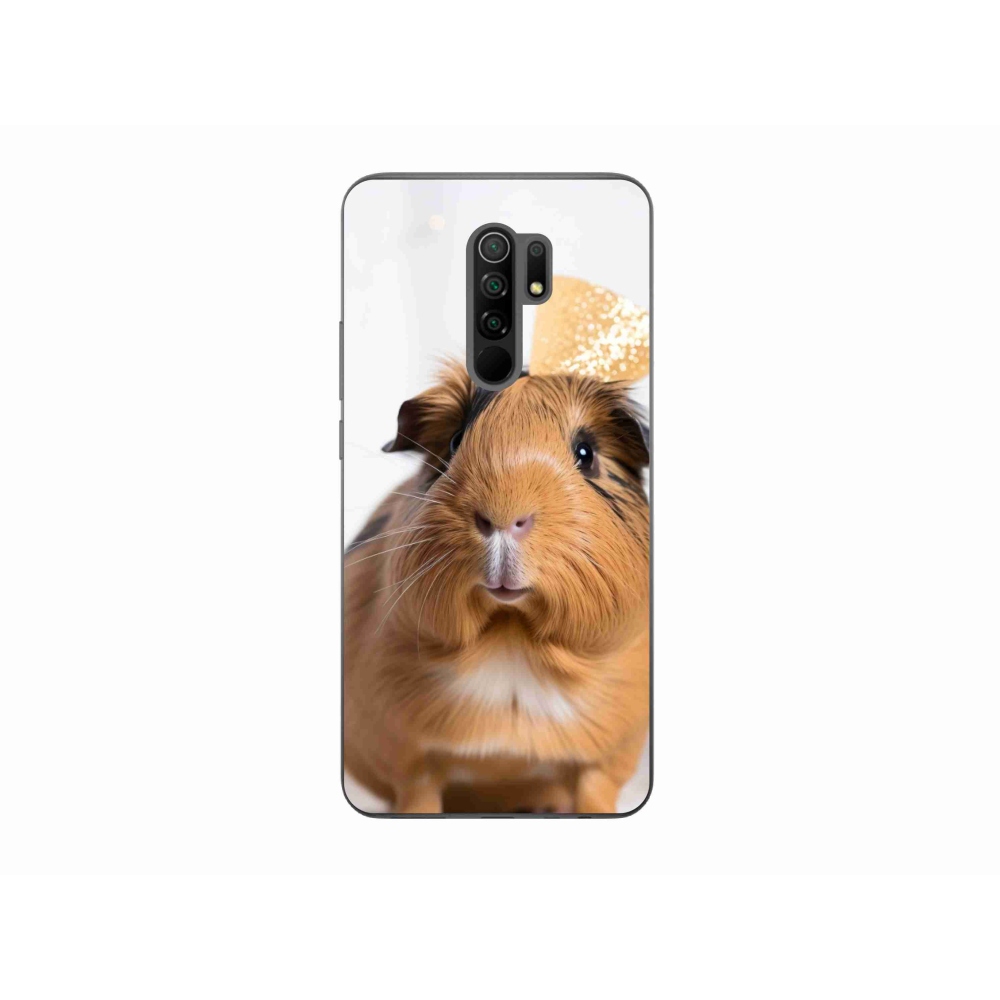 Gelový kryt mmCase na Xiaomi Redmi 9 - hnědé morče