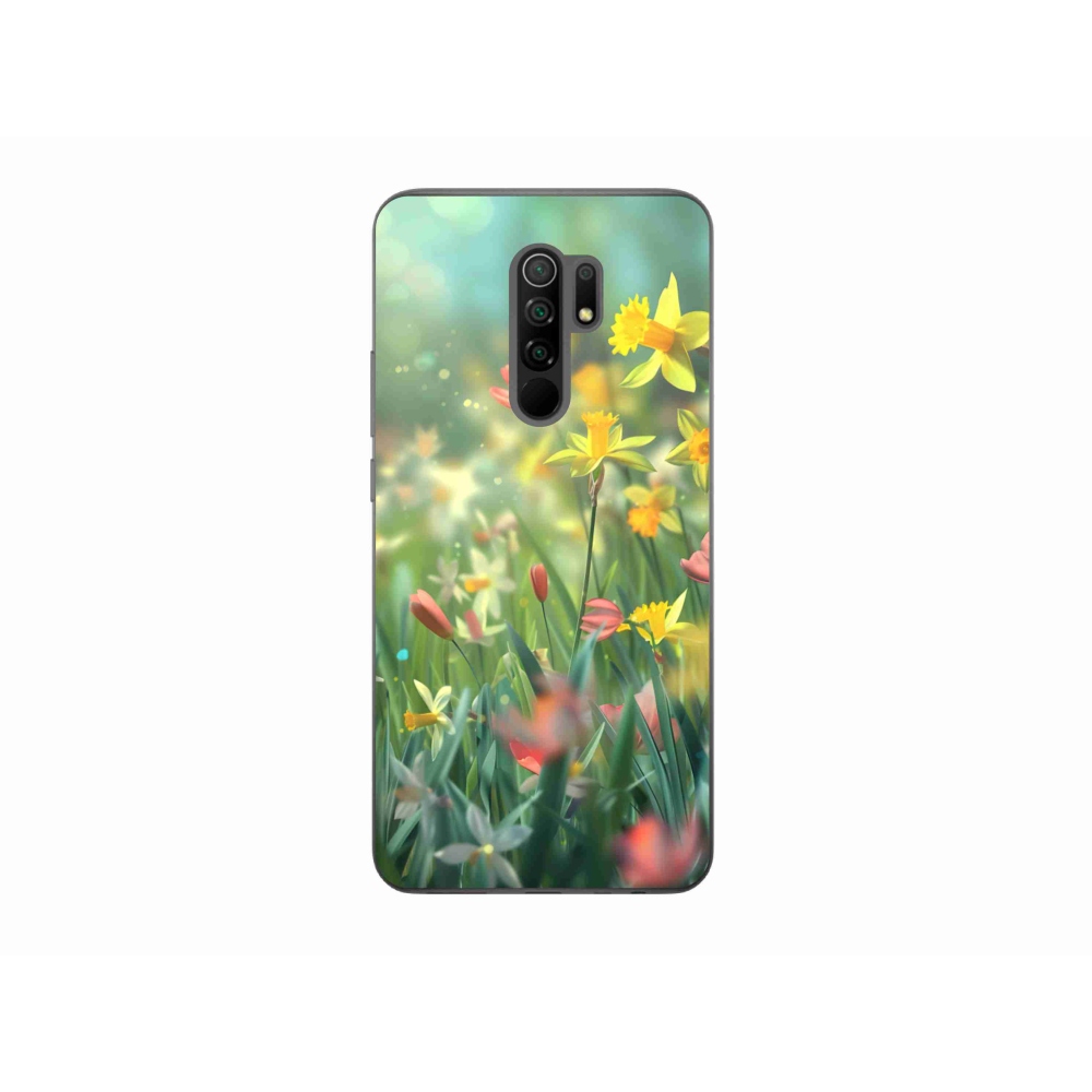Gelový kryt mmCase na Xiaomi Redmi 9 - jarní květy