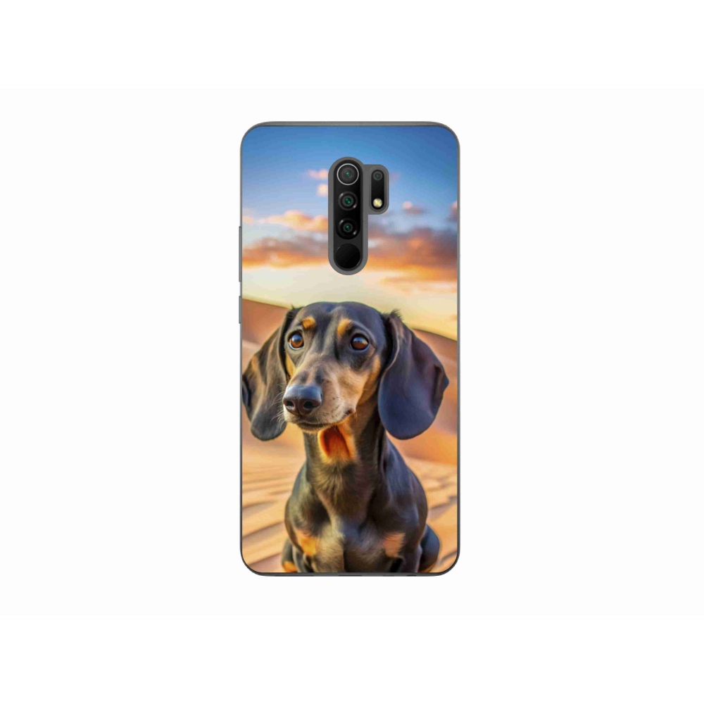 Gelový kryt mmCase na Xiaomi Redmi 9 - jezevčík 3 