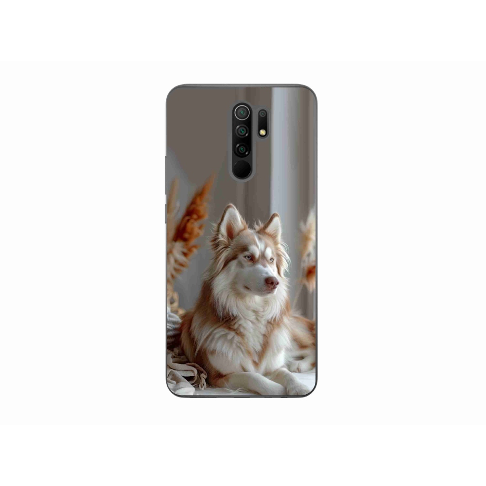 Gelový kryt mmCase na Xiaomi Redmi 9 - klidný sibiřský husky