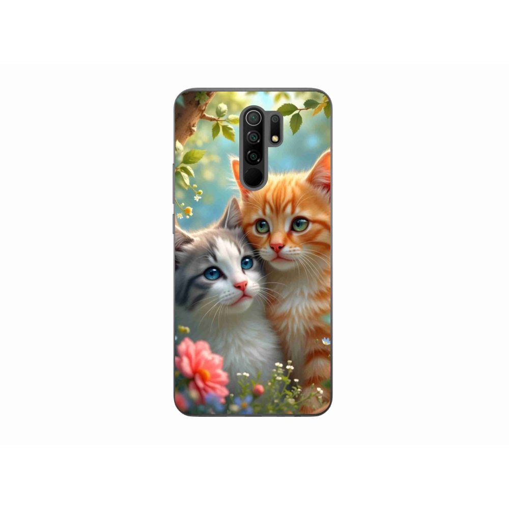 Gelový kryt mmCase na Xiaomi Redmi 9 - kočičí láska 2