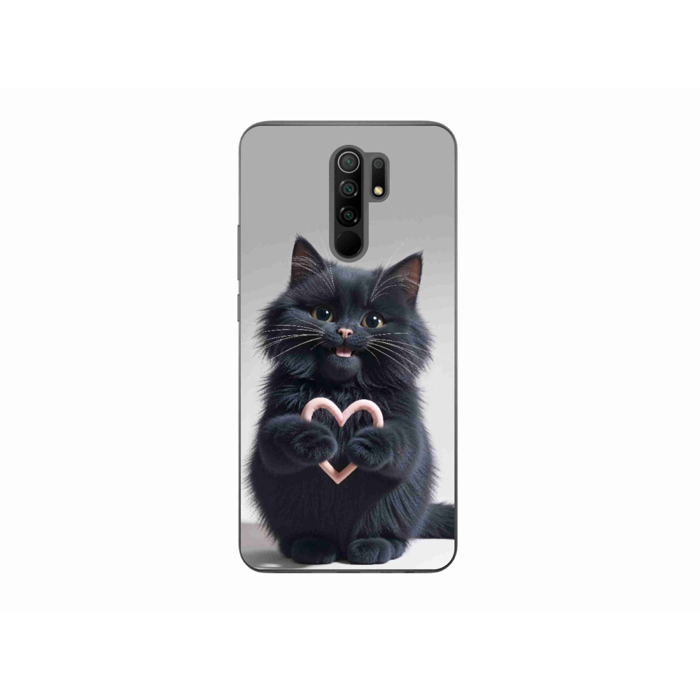 Gelový kryt mmCase na Xiaomi Redmi 9 - kočičí láska 3