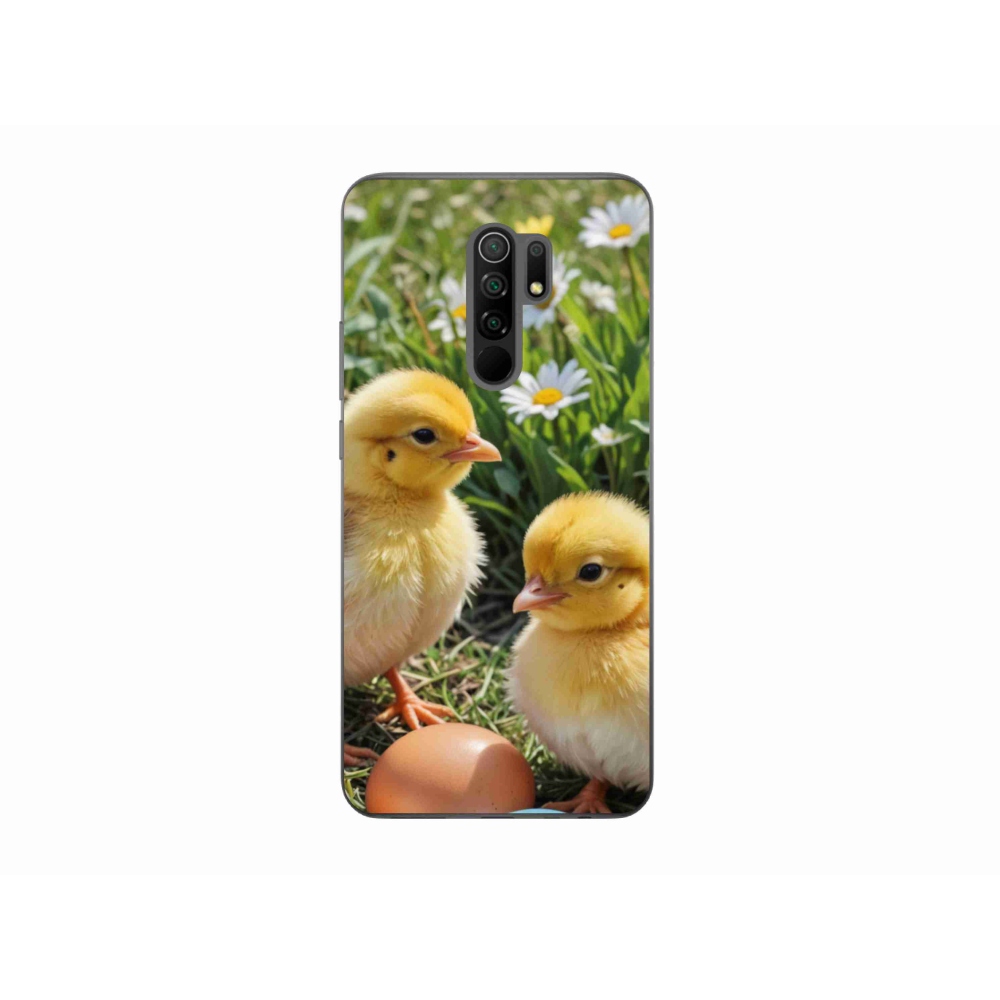 Gelový kryt mmCase na Xiaomi Redmi 9 - kuřátka