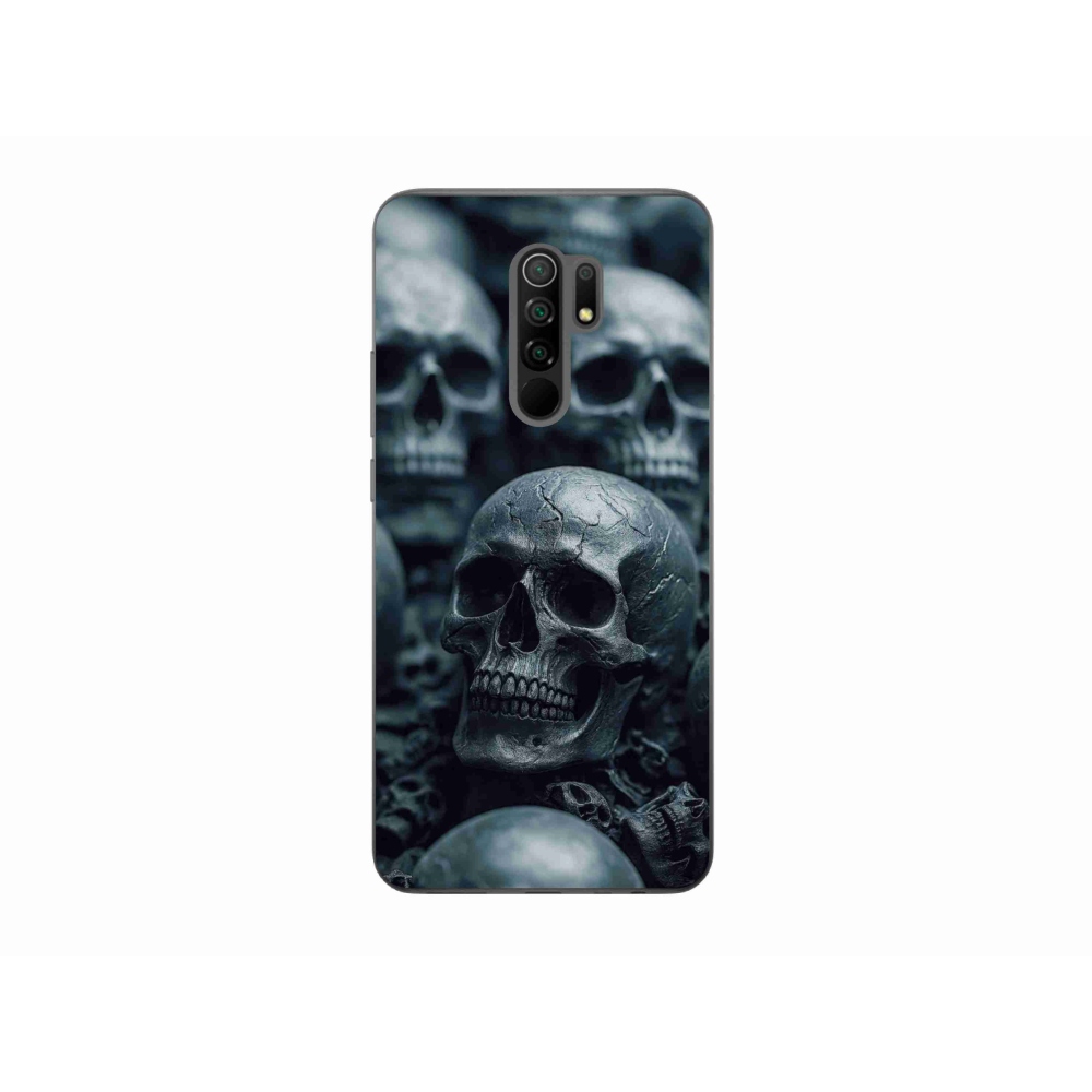 Gelový kryt mmCase na Xiaomi Redmi 9 - lebka 2