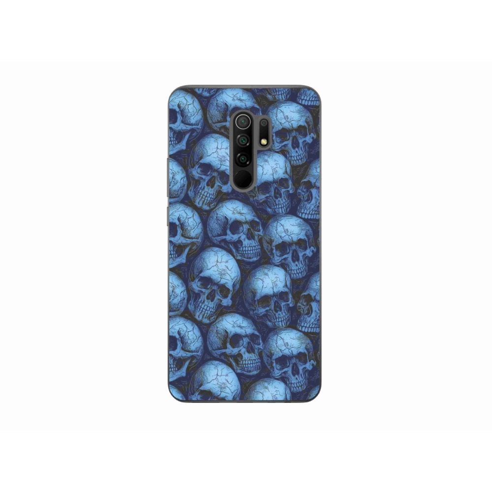 Gelový kryt mmCase na Xiaomi Redmi 9 - lebky