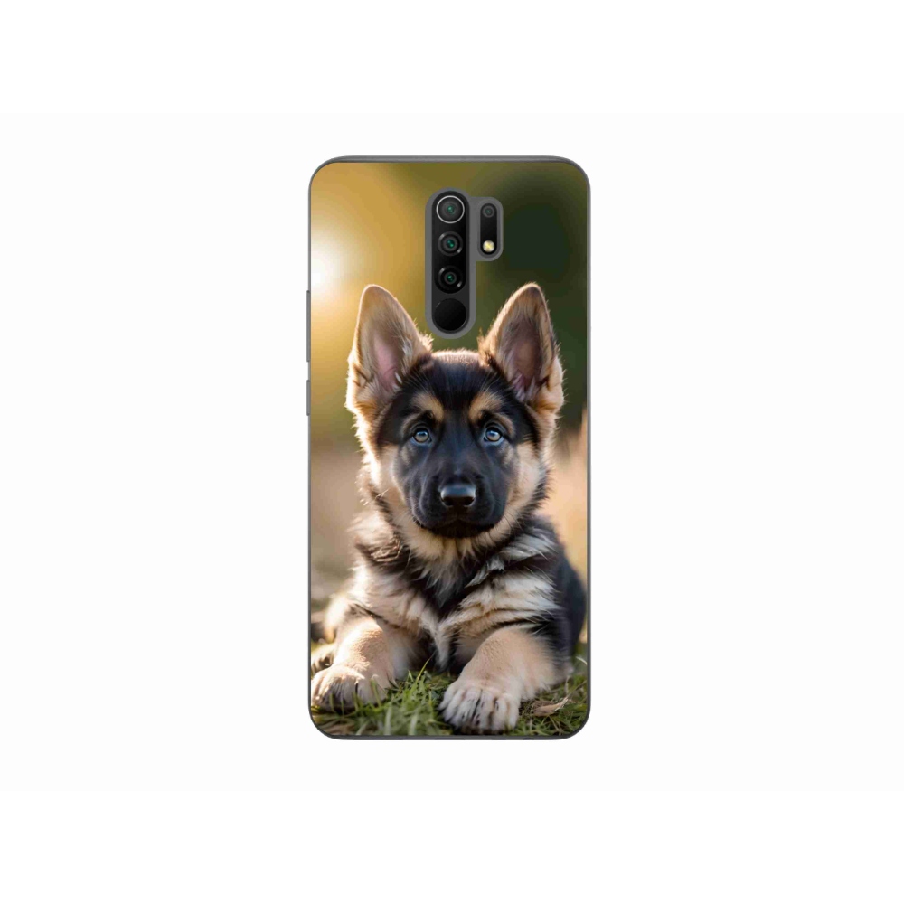 Gelový kryt mmCase na Xiaomi Redmi 9 - německý ovčák v přírodě