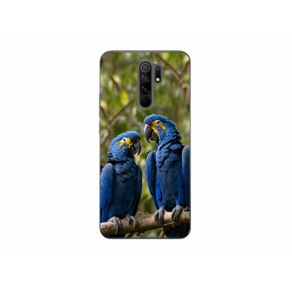 Gelový kryt mmCase na Xiaomi Redmi 9 - papouščí duo