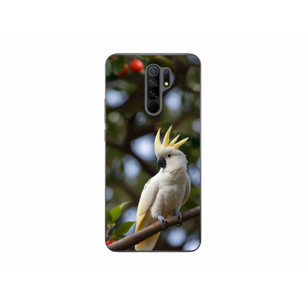 Gelový kryt mmCase na Xiaomi Redmi 9 - papoušek kakadu 3
