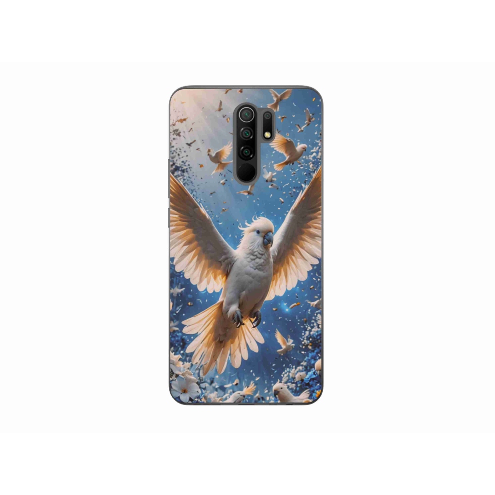 Gelový kryt mmCase na Xiaomi Redmi 9 - papoušek kakadu