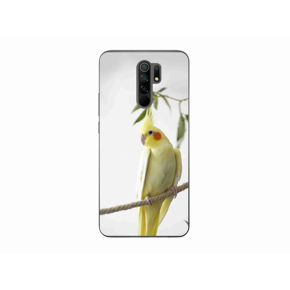 Gelový kryt mmCase na Xiaomi Redmi 9 - papoušek korela chocholatá