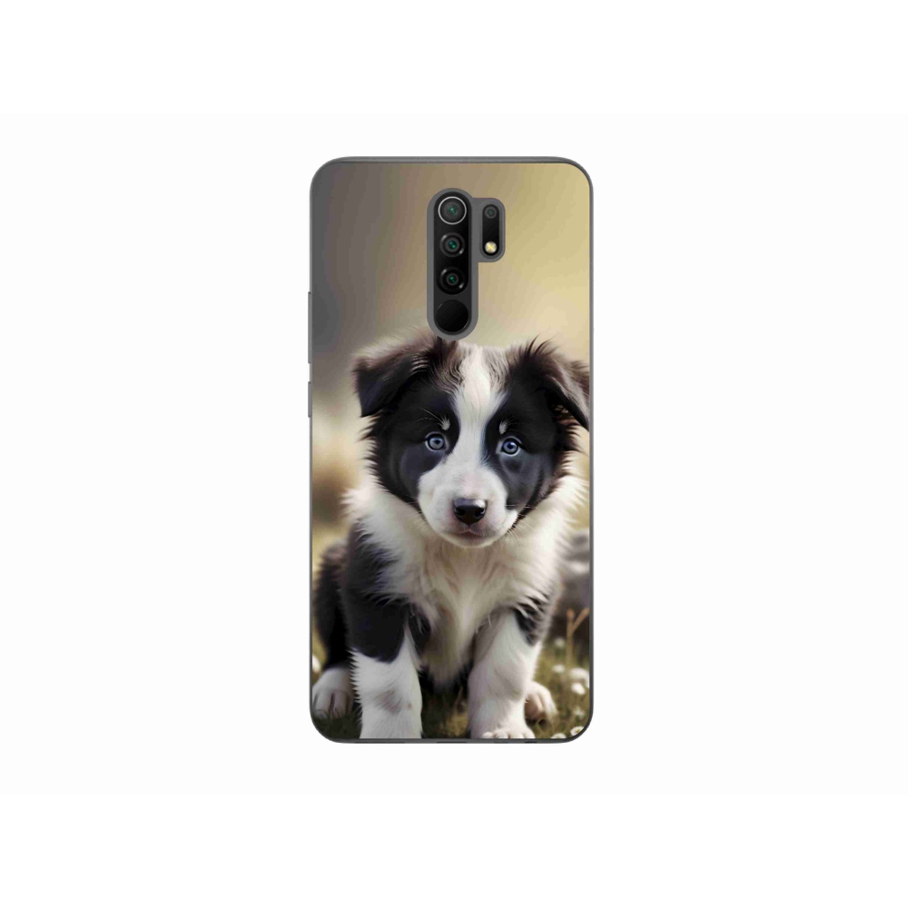 Gelový kryt mmCase na Xiaomi Redmi 9 - roztomilá border kolie